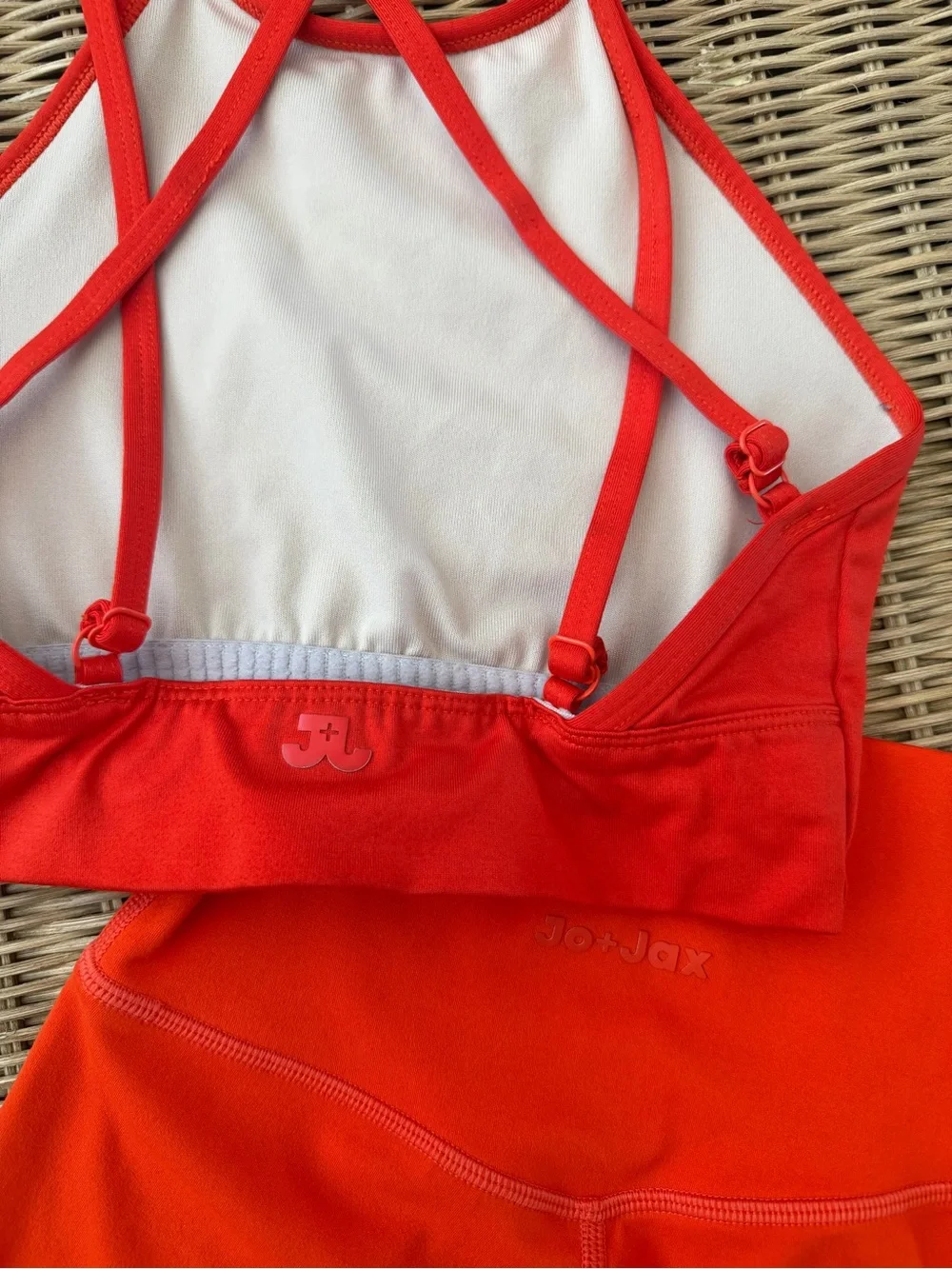 JO+JAX Red Orange Dance Set Top YL Bottom AXXS